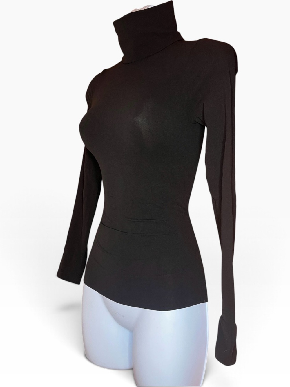 SPANX Dark Brown Fitted Turtleneck Shape-wear - Picture 3 of 5